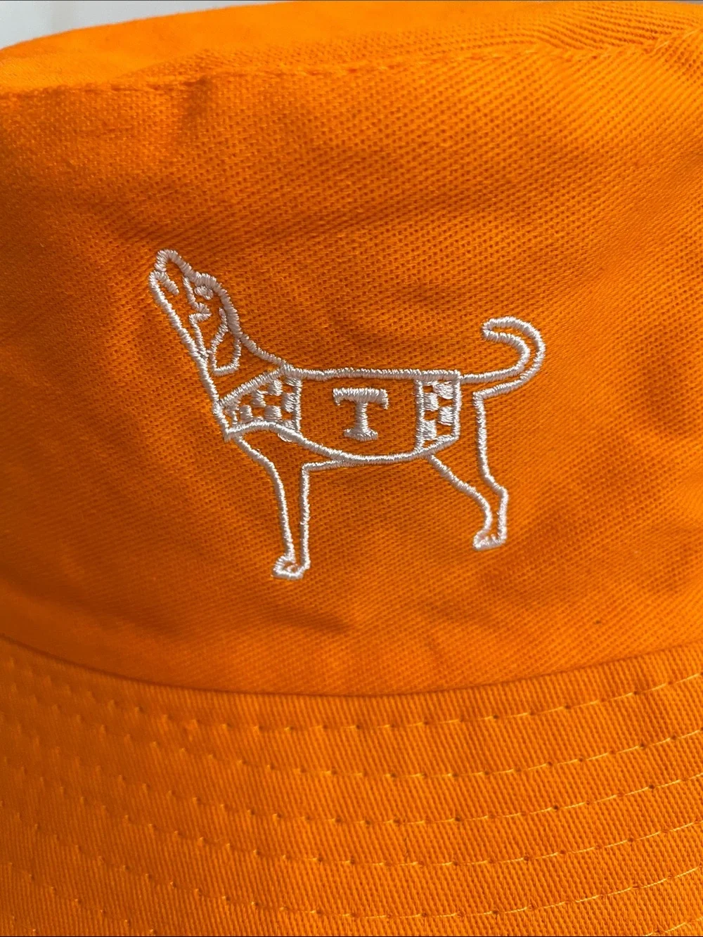University of Tennessee Orange Bucket Hat with Smokey Dog Embroidery